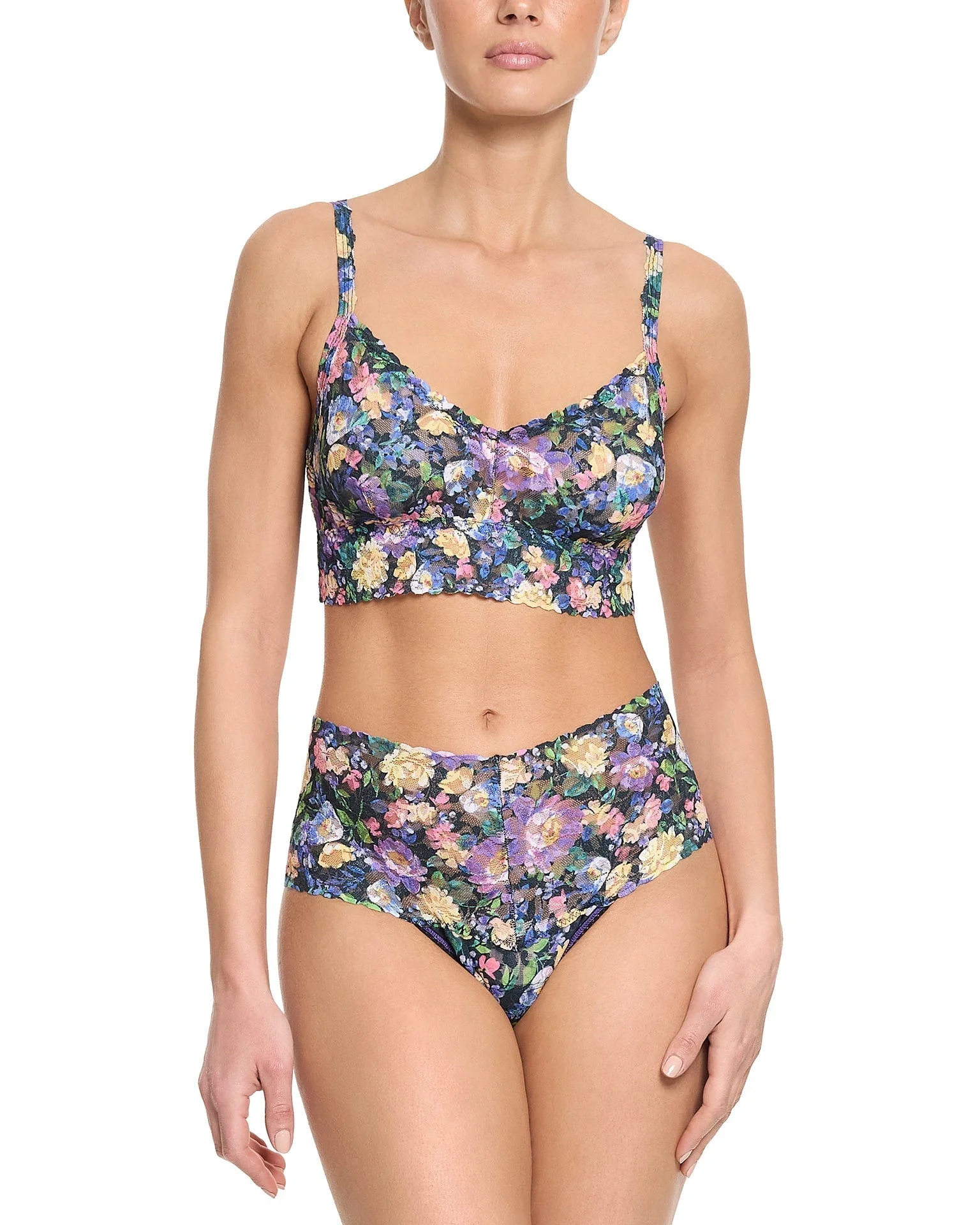 Printed Retro Lace Thong Dream Garden Sale - Image 4