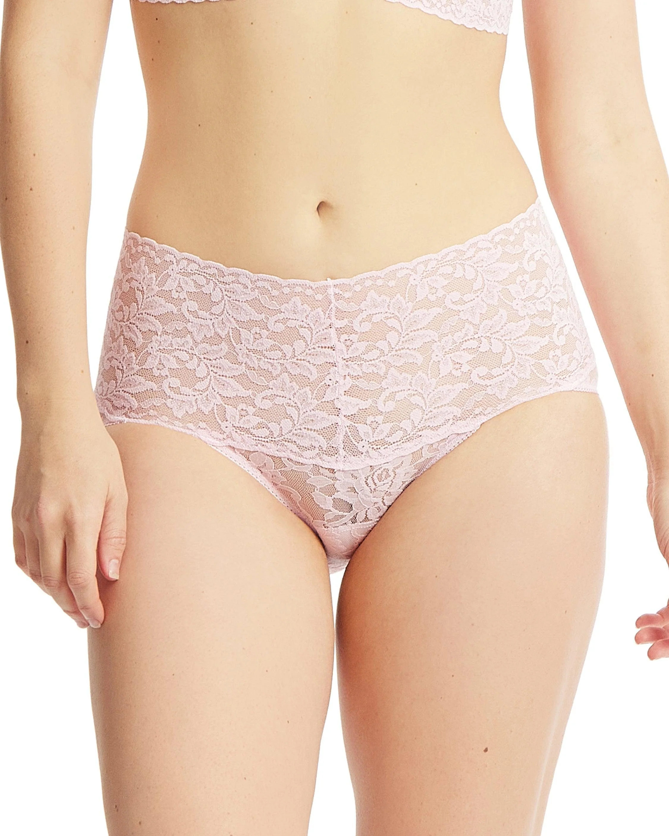 Retro Lace V-Kini Bliss Pink - Image 2