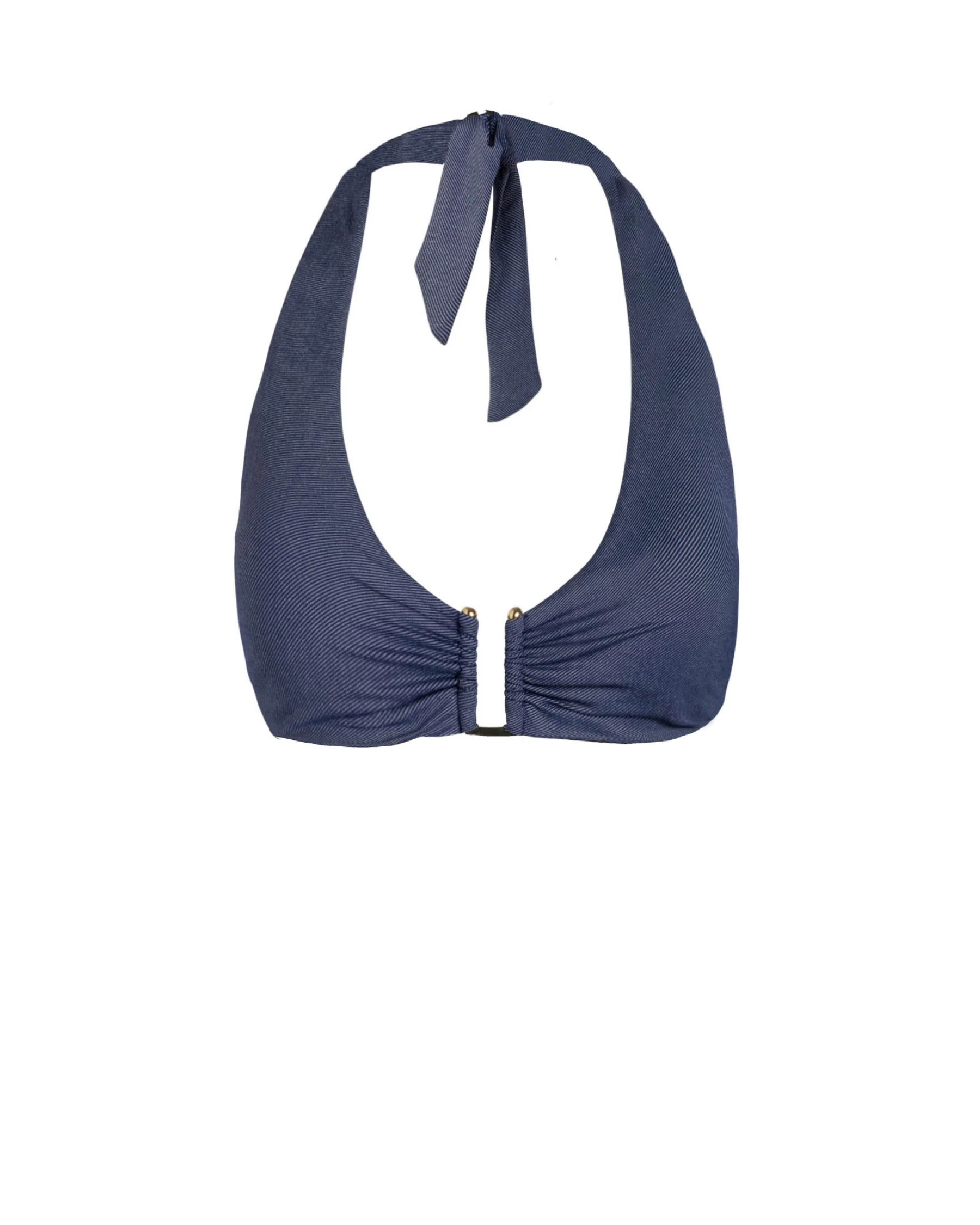Shana Top In Indigo Twill