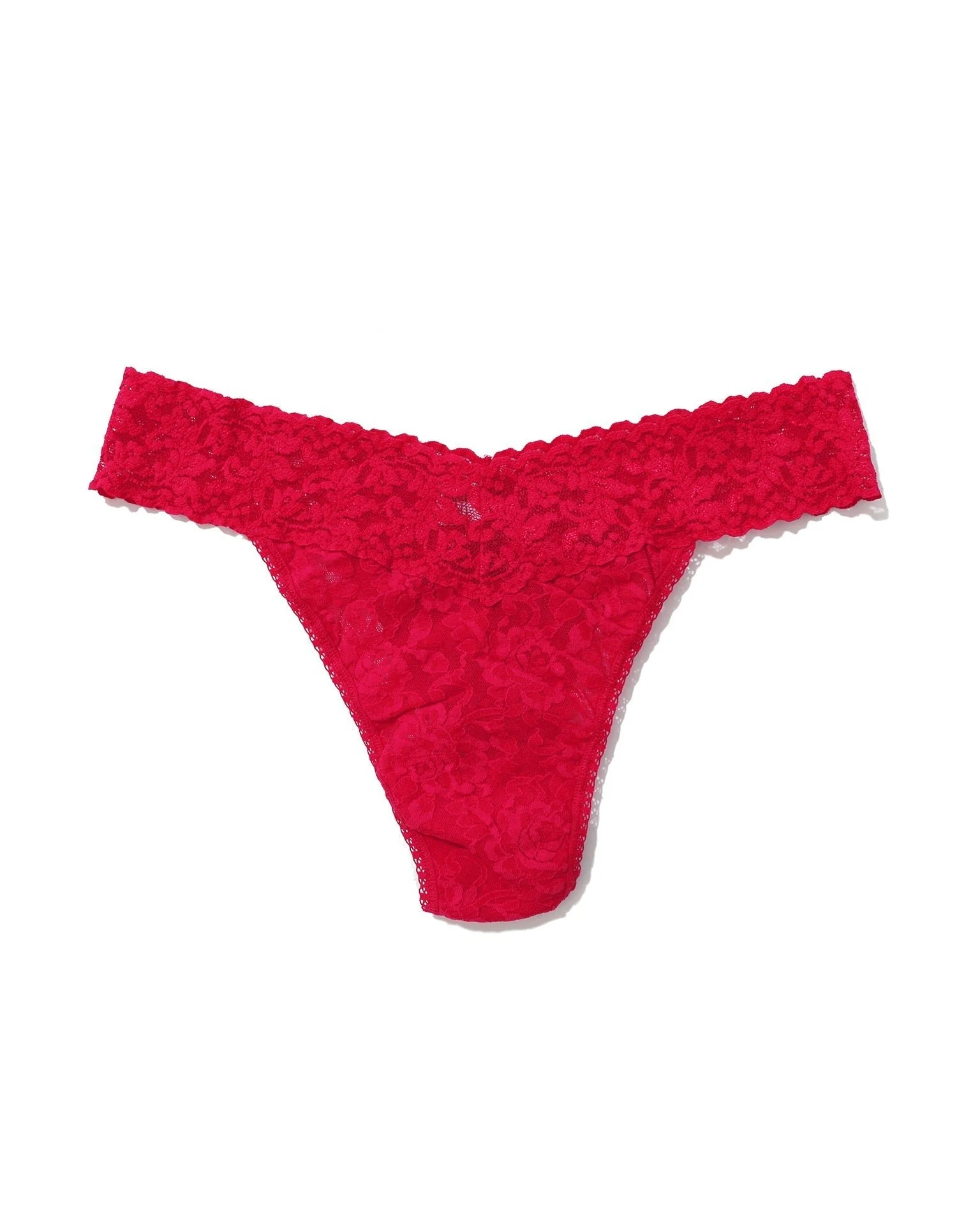 Signature Lace Original Rise Thong Beet Juice Red - Image 3