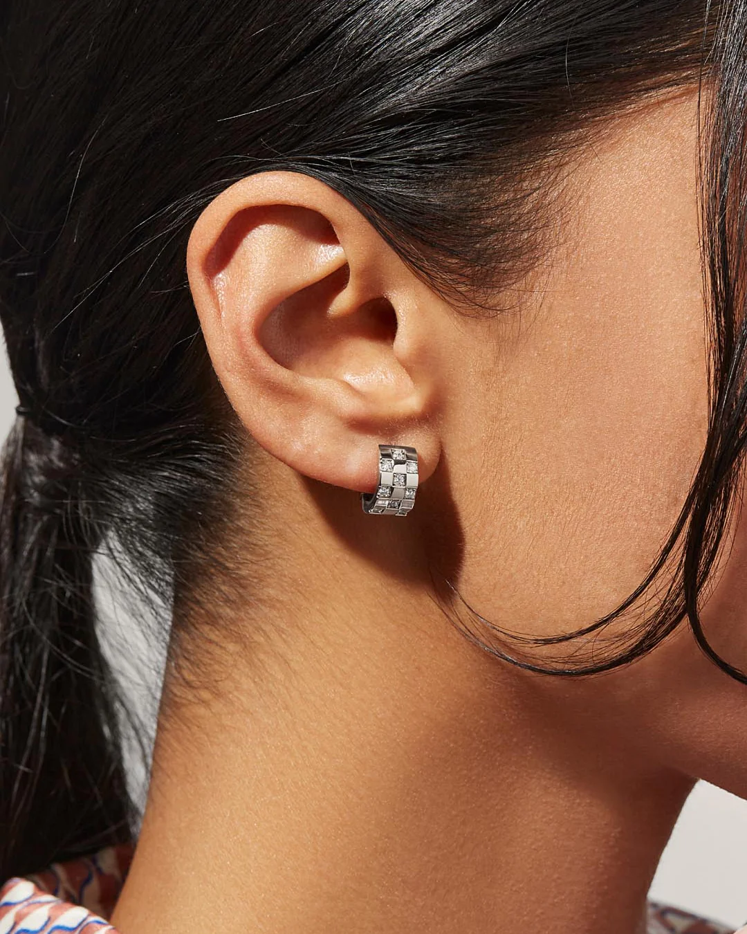 Silver Hoop Earrings - Eden Silver - Image 4