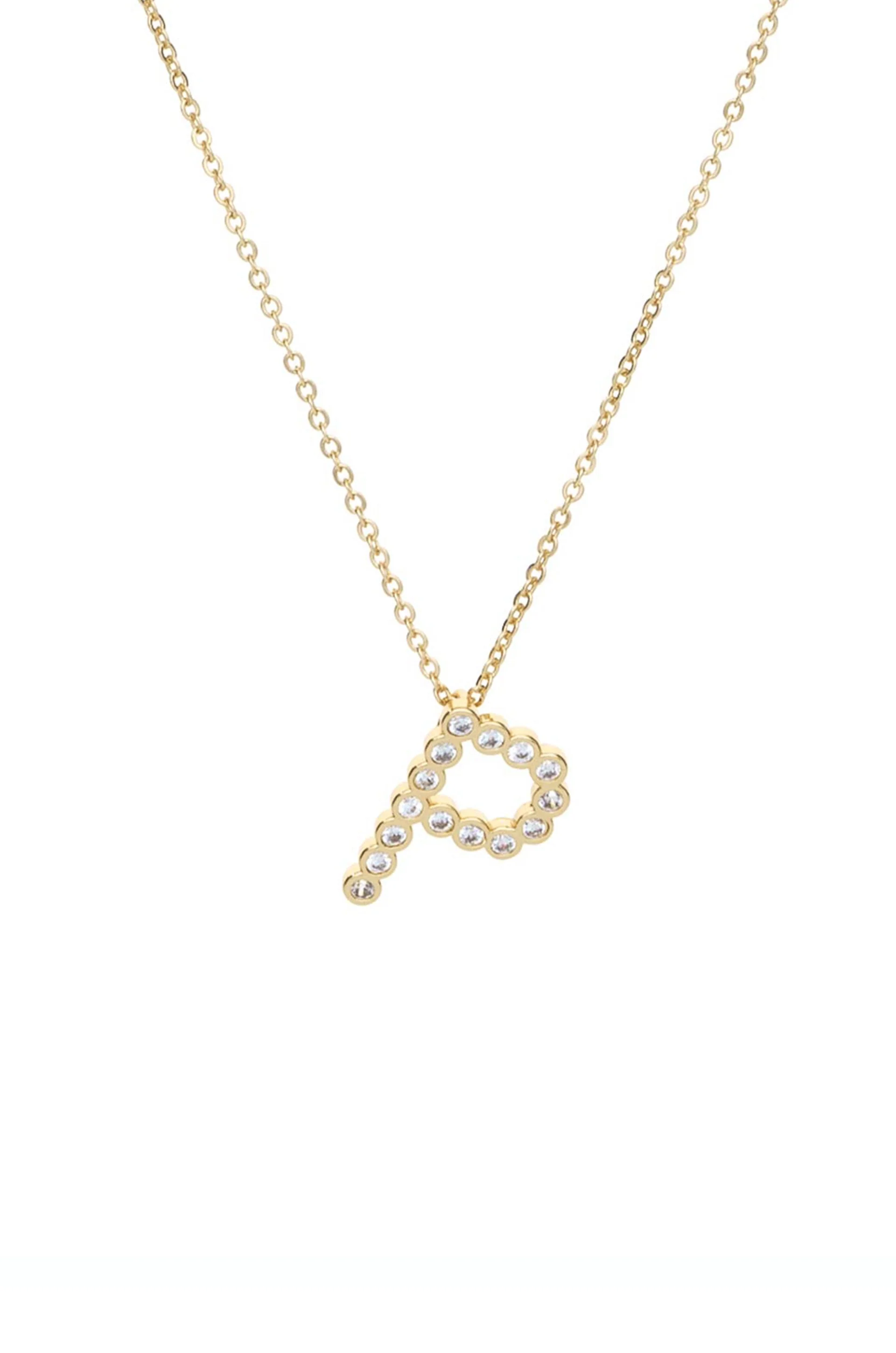 Simple Crystal Initial Necklace - Image 21