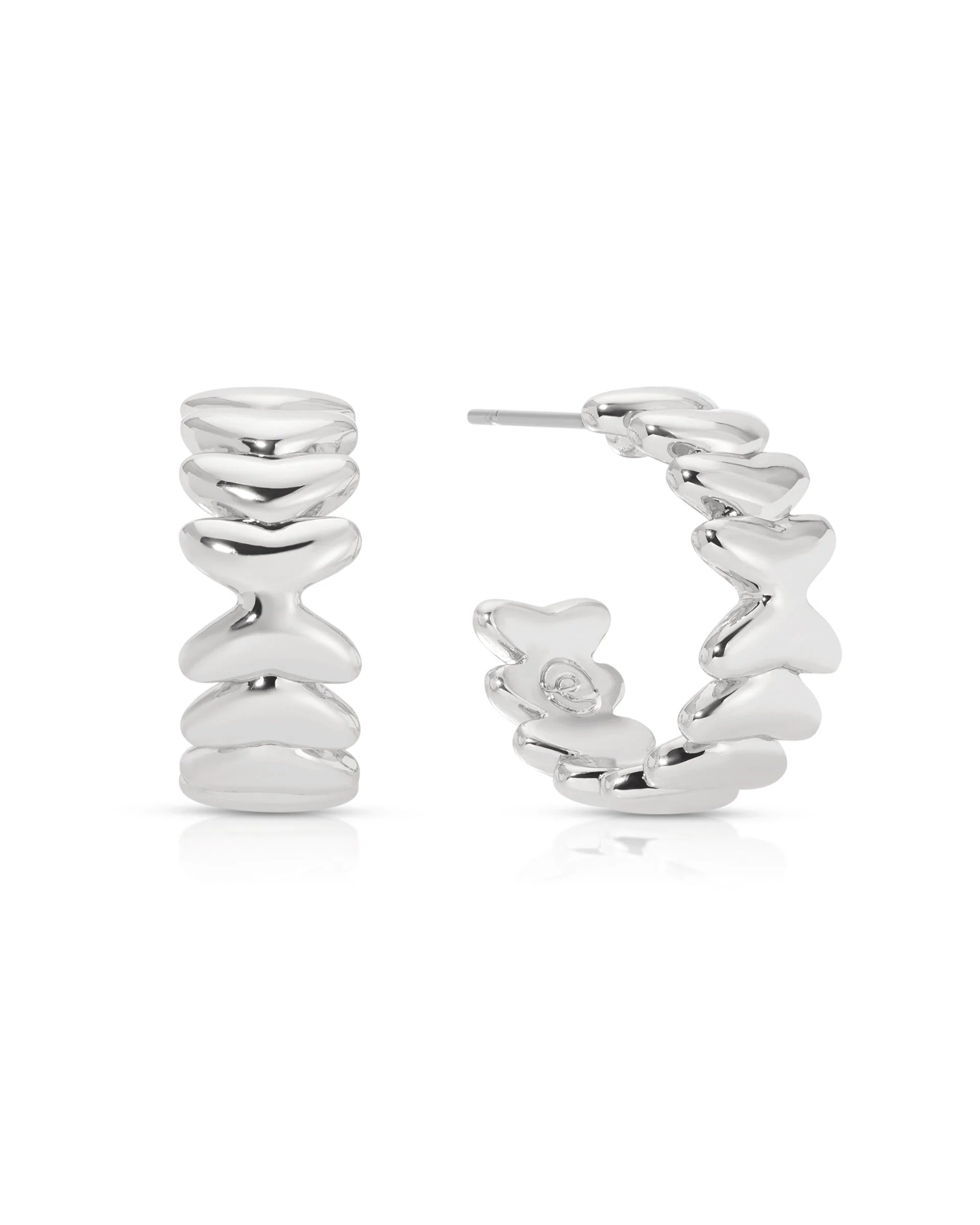 Small Metal Moderna Hoops - Image 10