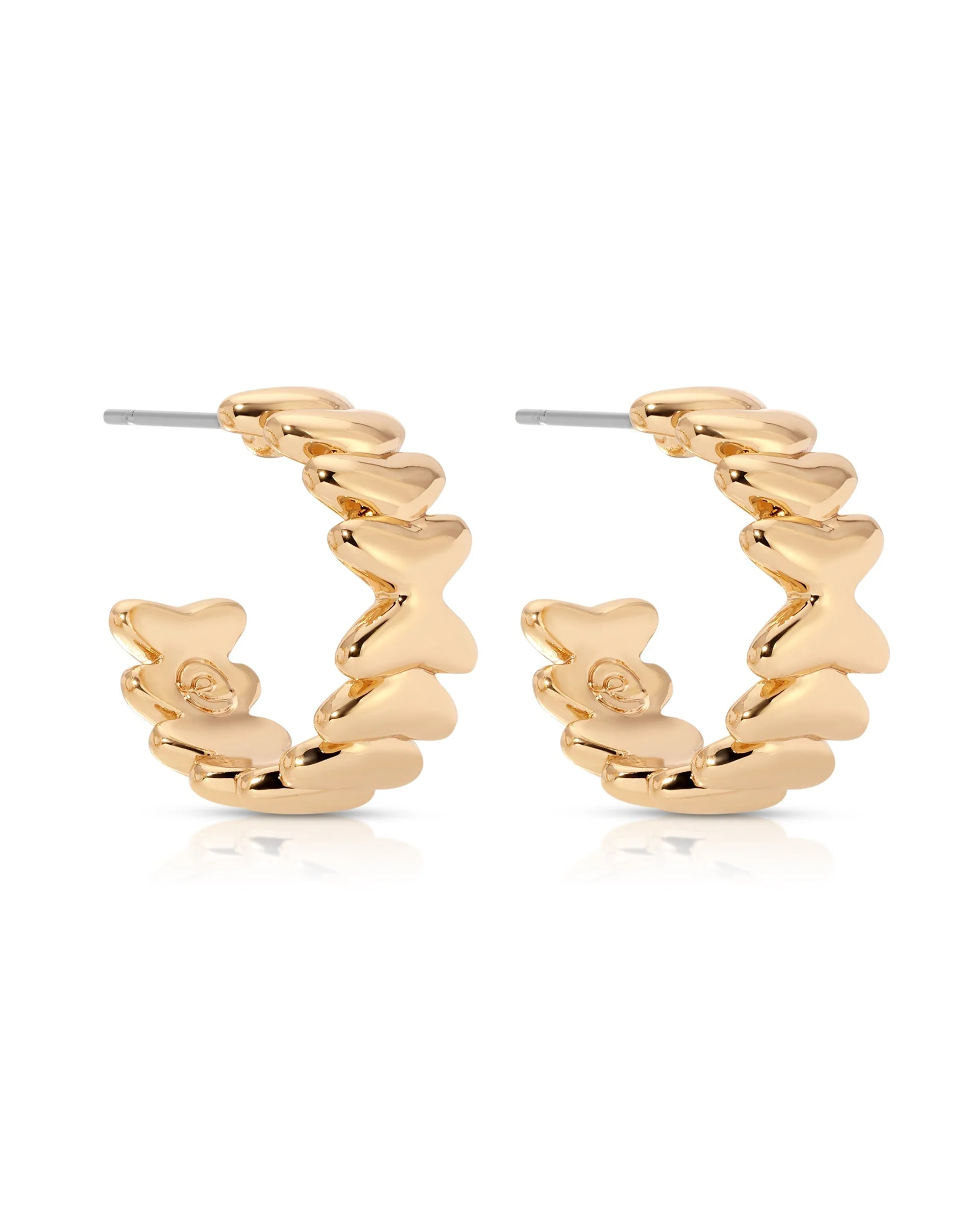 Small Metal Moderna Hoops - Image 7