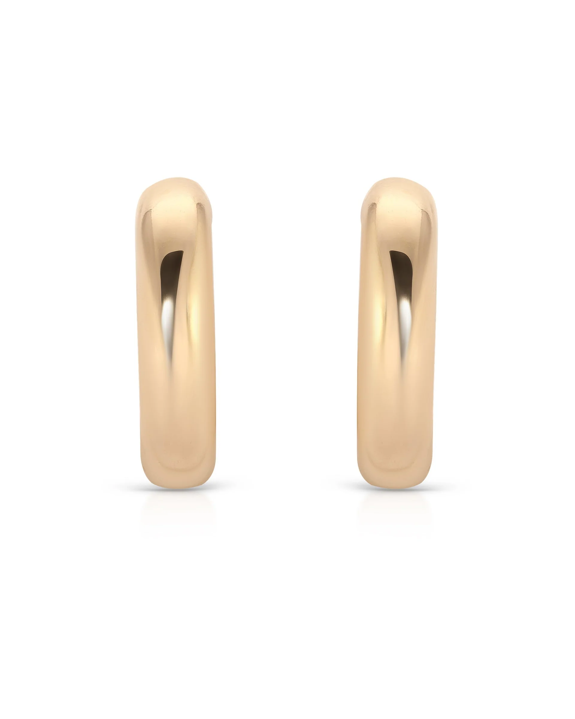 Small Thick Classic Hoops - Image 3