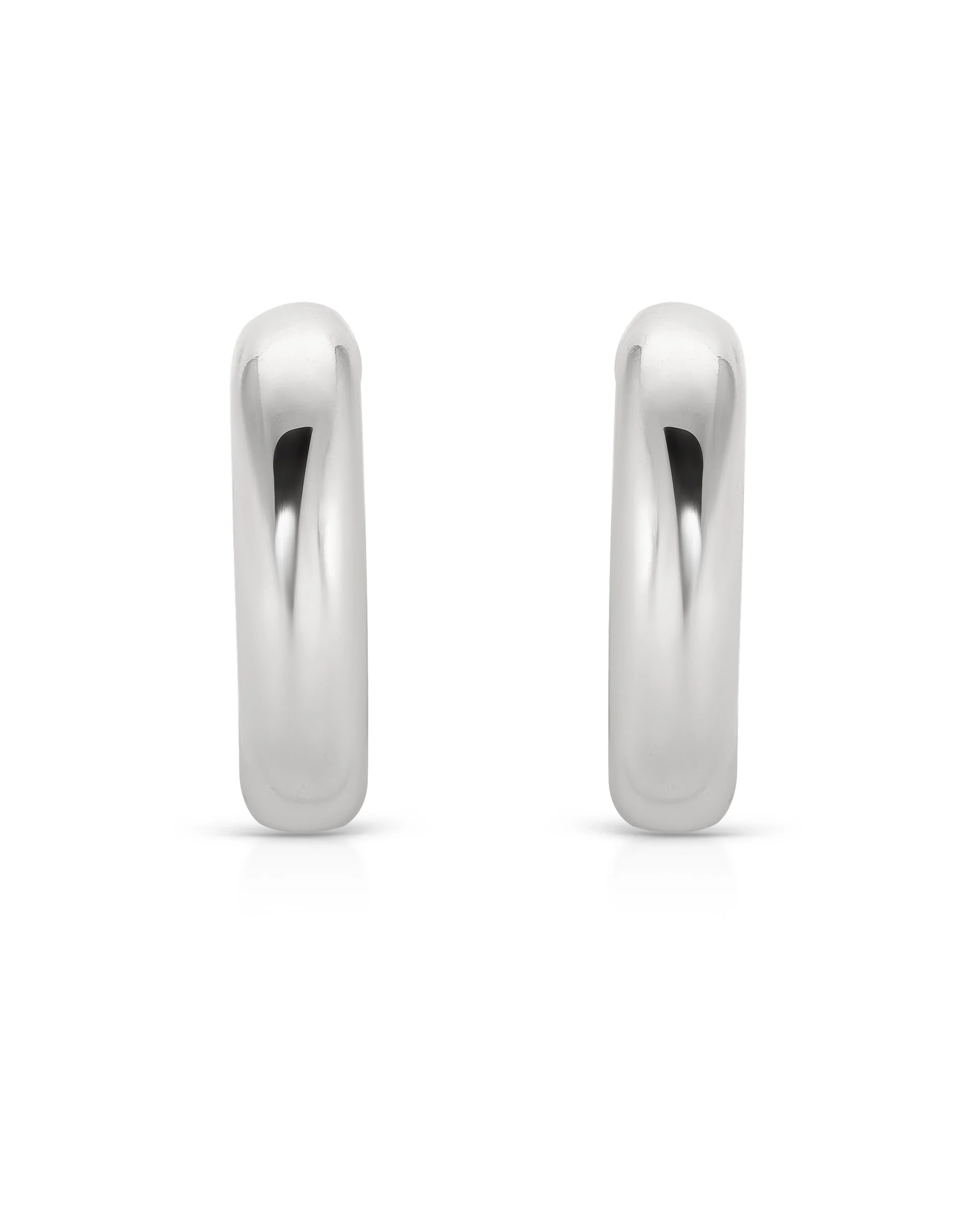 Small Thick Classic Hoops - Image 5