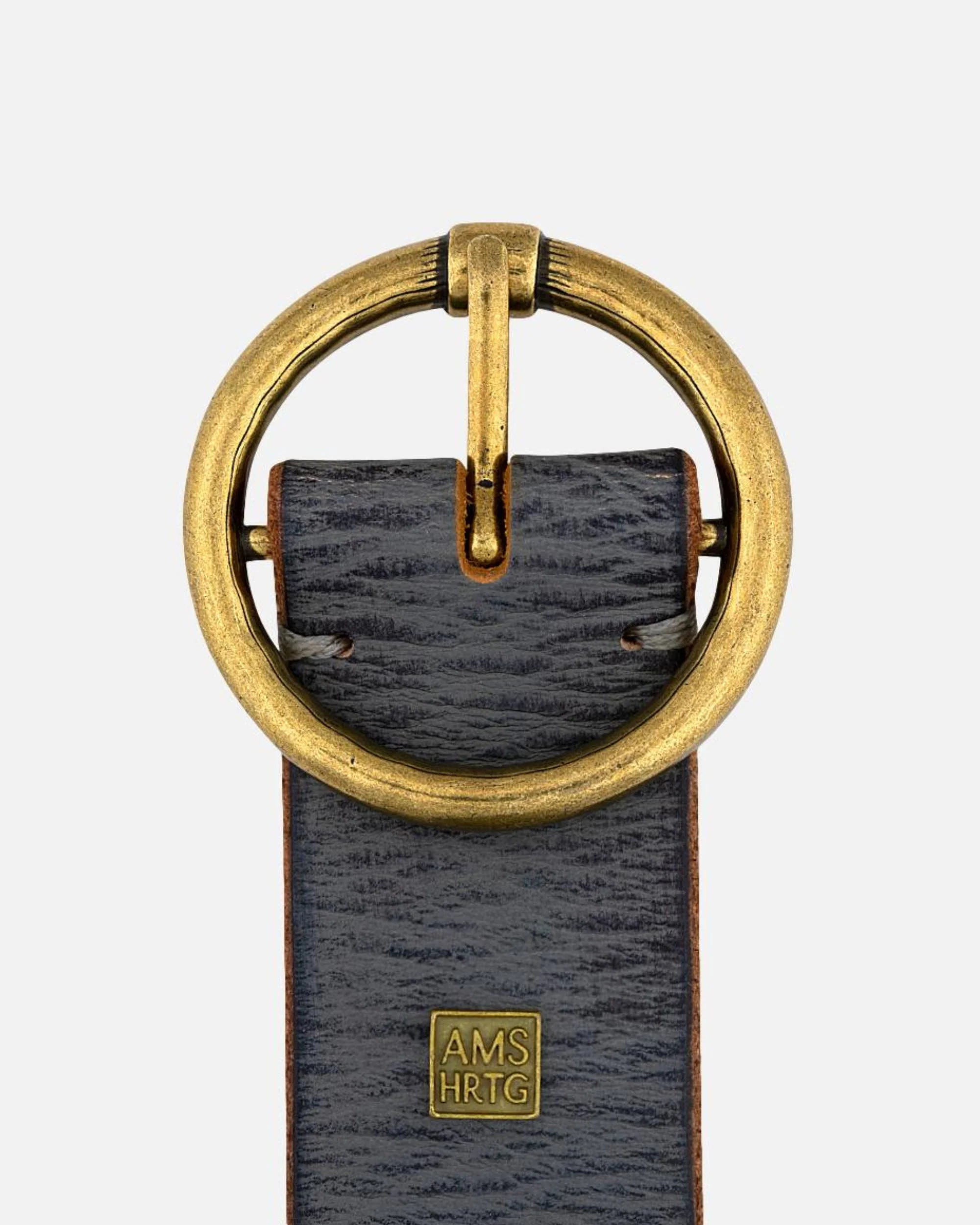 Soraya | Studded Leather Belt with Gold Round Buckle - Image 10