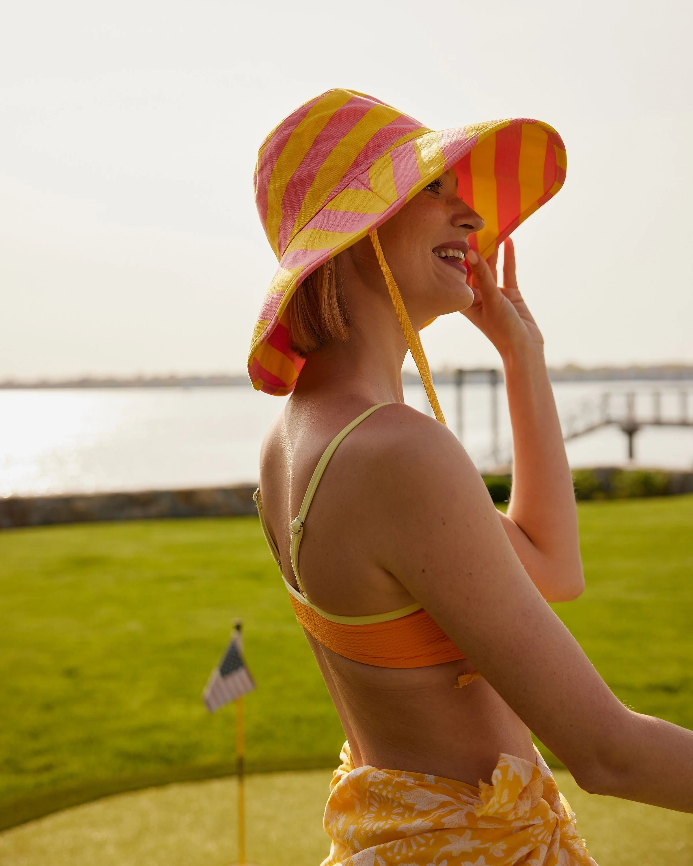 Striped Canvas Sunhat - Image 9