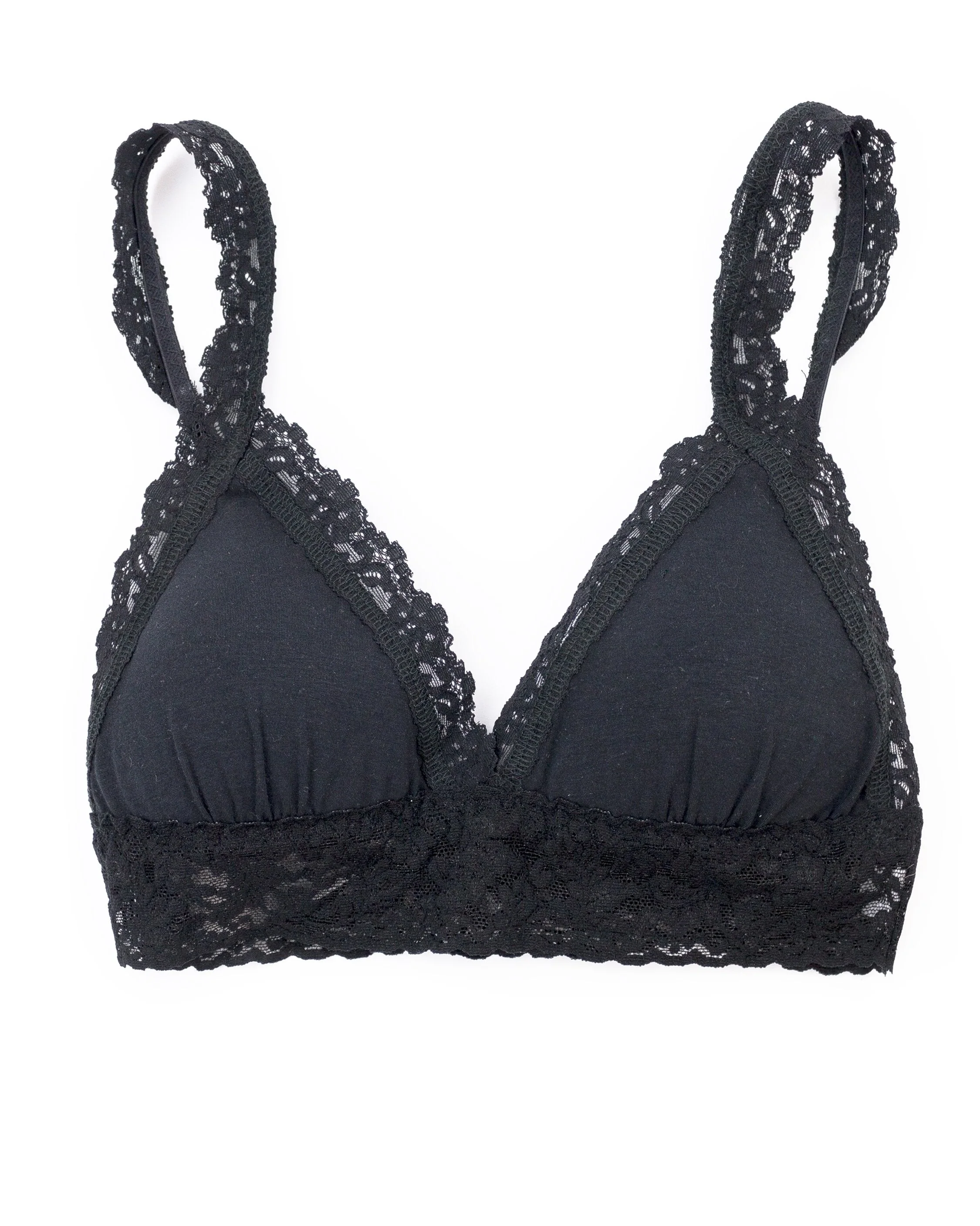 Supima® Cotton Padded Bralette Black - Image 2