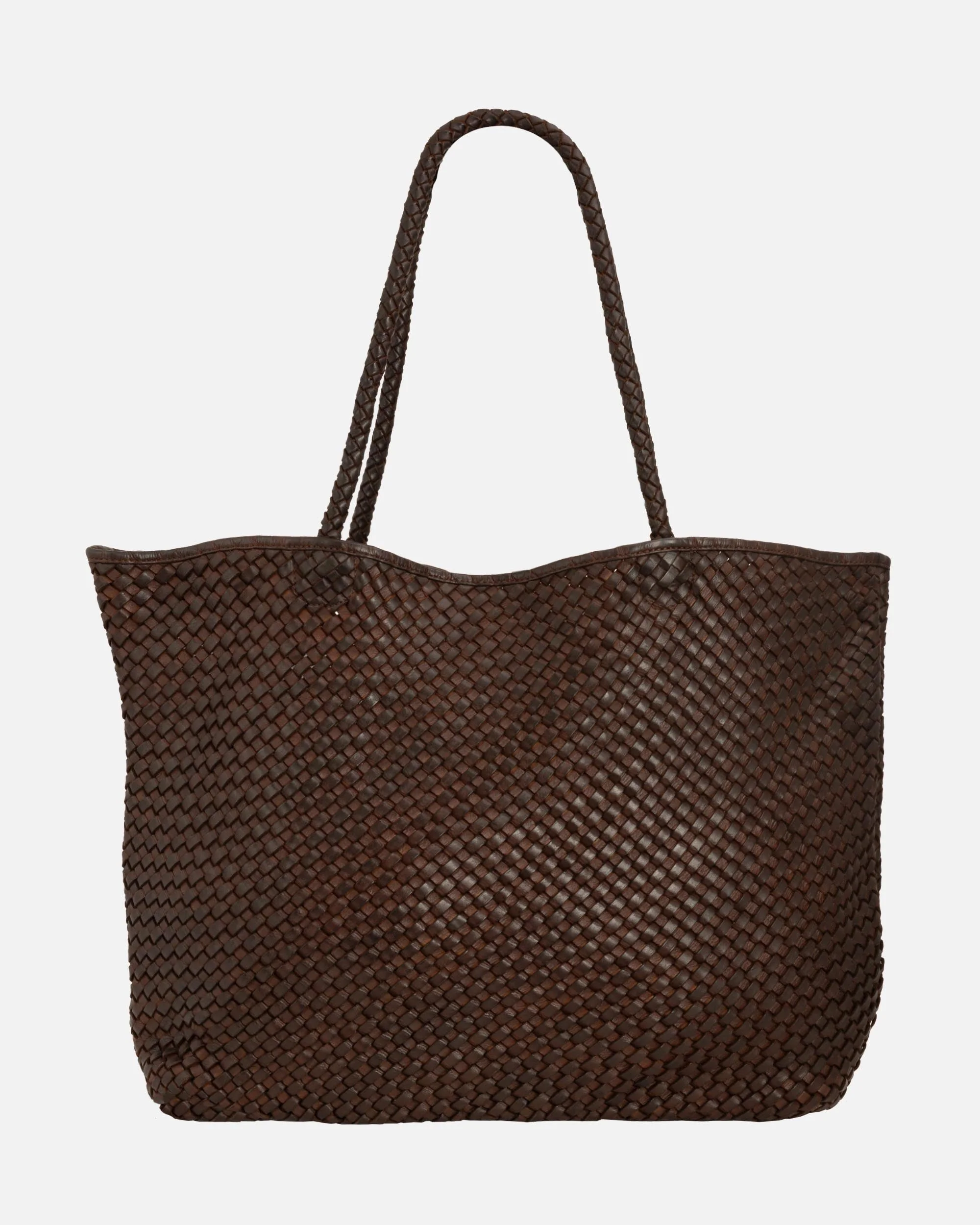 Taylor | Woven Leather Tote Bag - Image 10