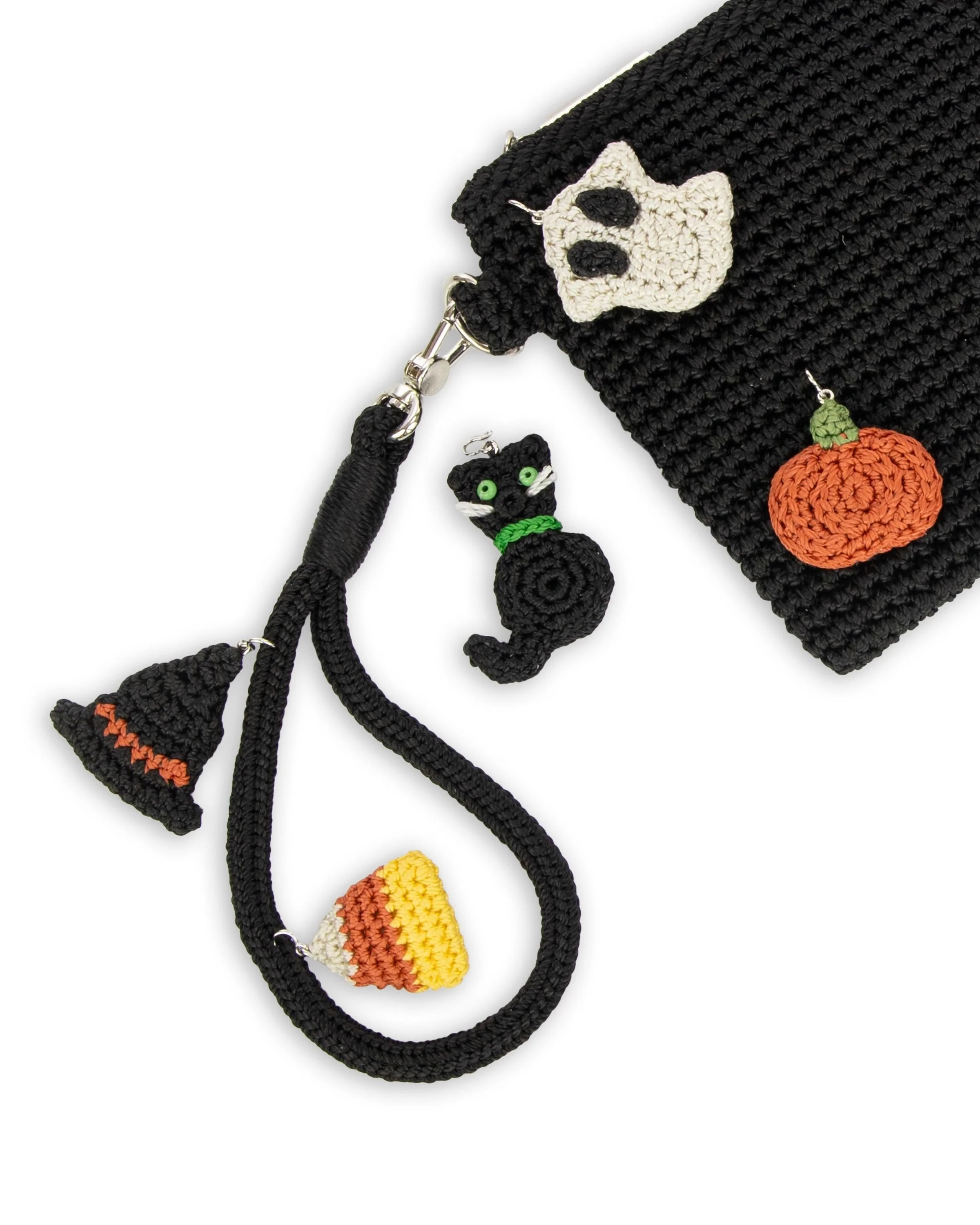 Vita Wristlet - Hand Crochet - Black - Image 6