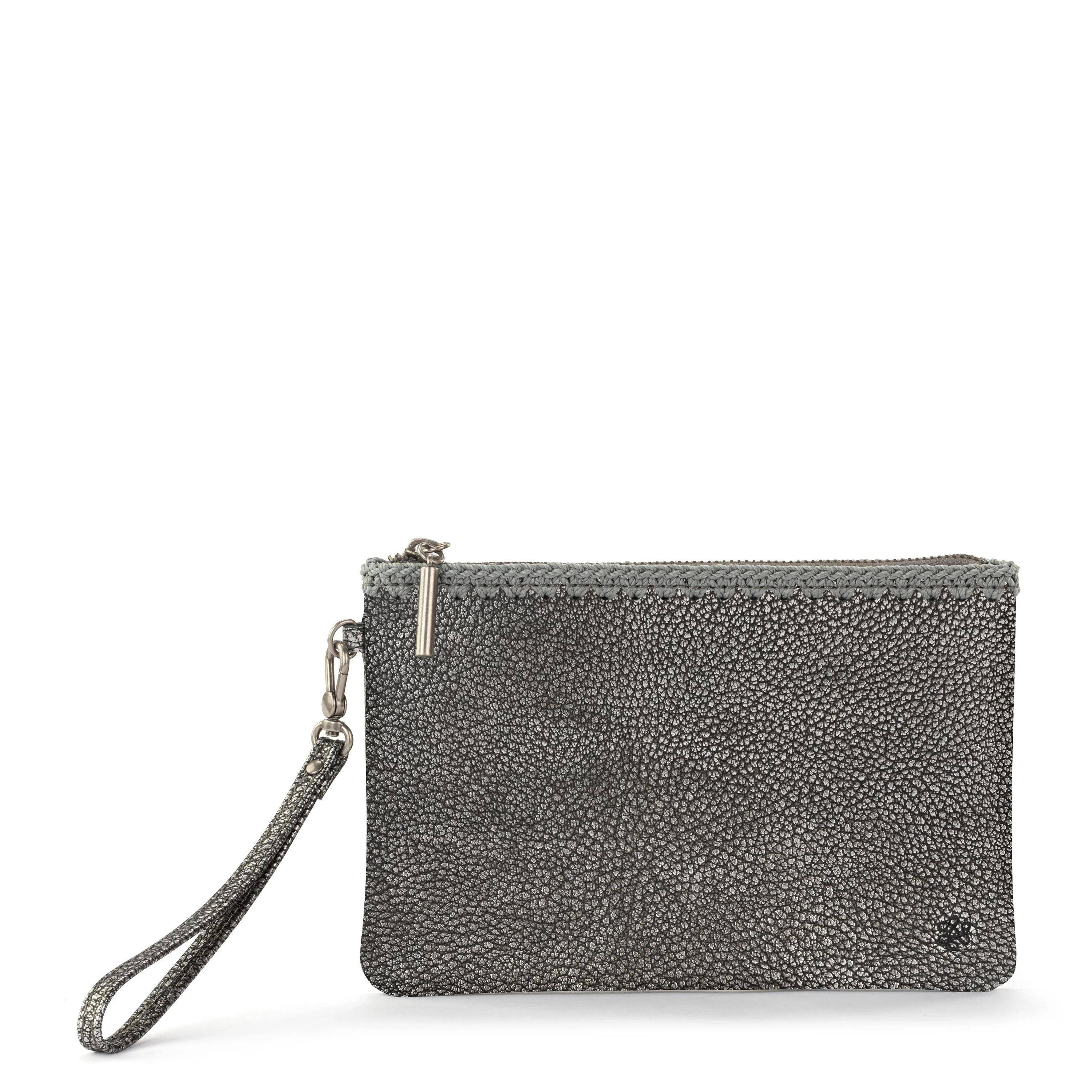 Vita Wristlet - Leather - Dark Silver