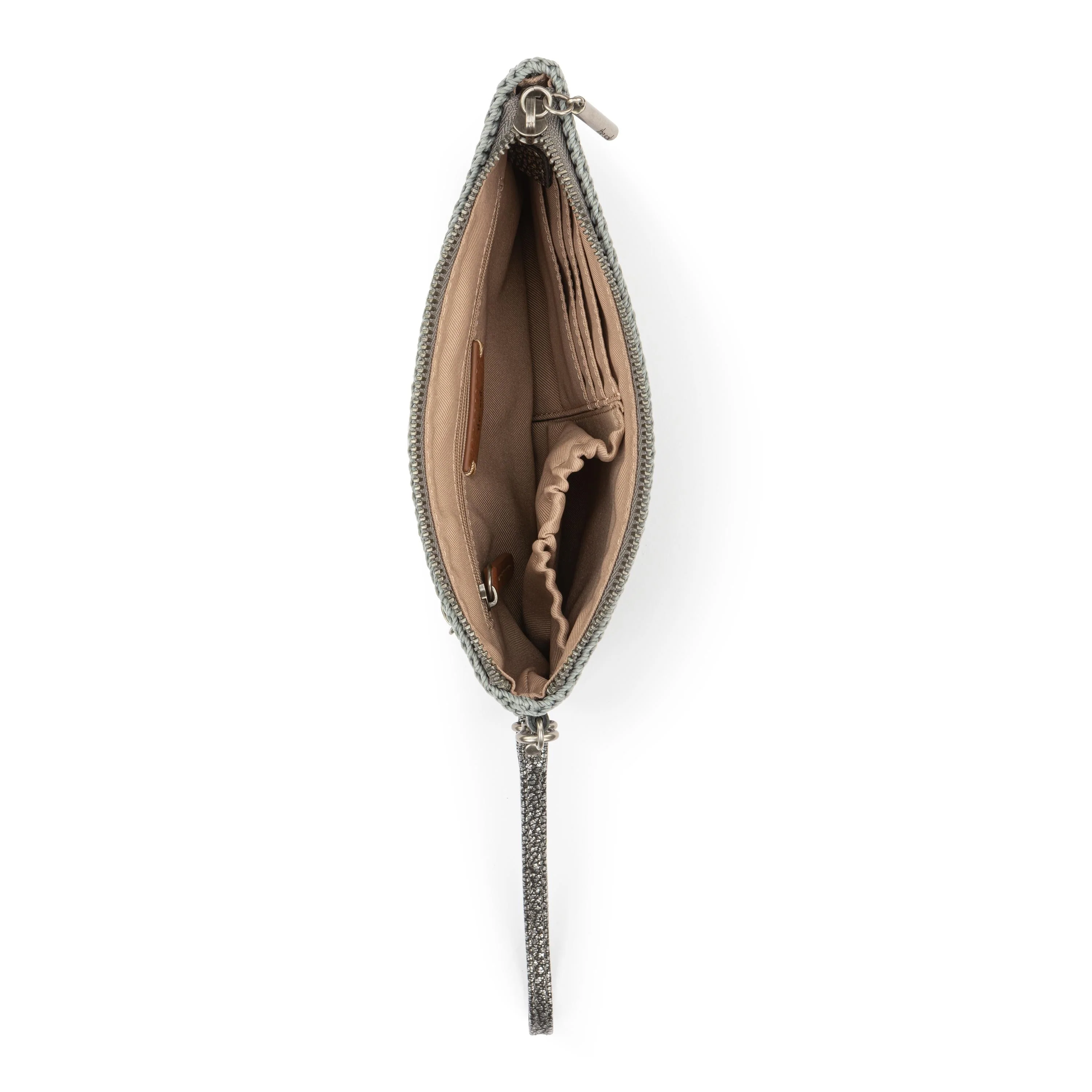 Vita Wristlet - Leather - Dark Silver - Image 3